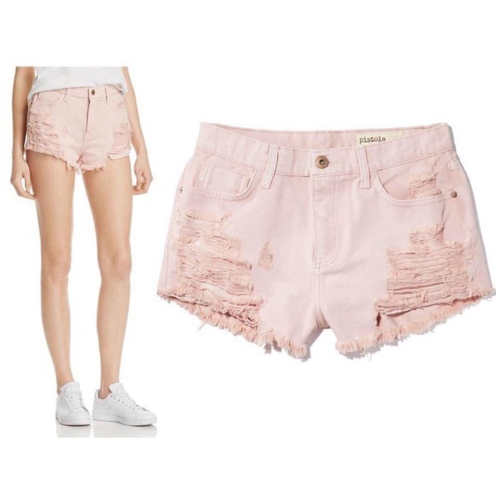Pink Pistola Denim Shorts